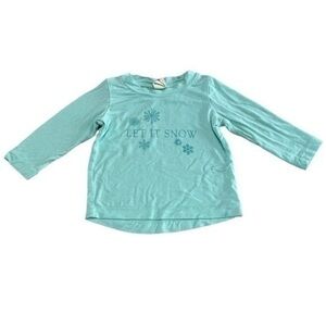 Kate Quinn Bamboo Let It Snow Longsleeve Shirt 3-6 months winter